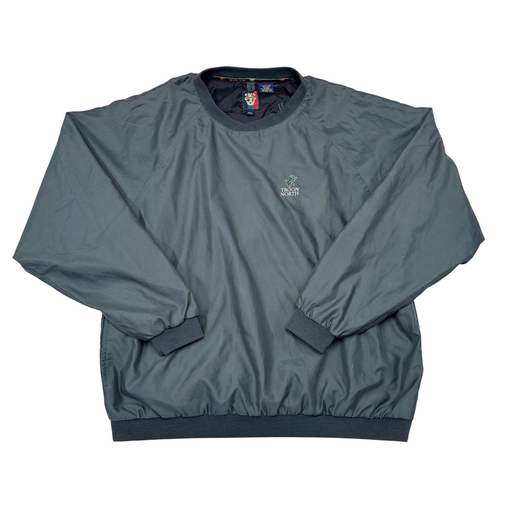 Troon North Golf Jacket Mens Size XXL Green Vintage Rain Coat Sunice Pullover